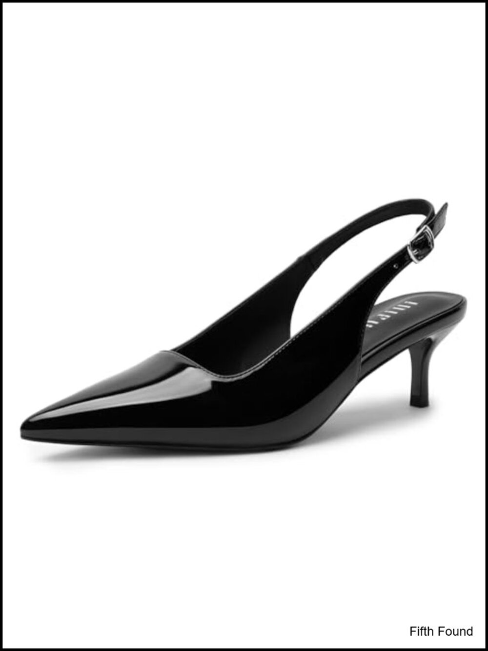 Kitten Heels Closed Toe Slingback Pointed Toe Dress Pumps
